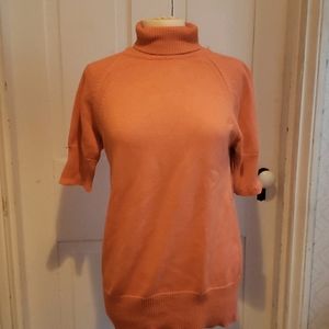 Orange short sleeve sweater